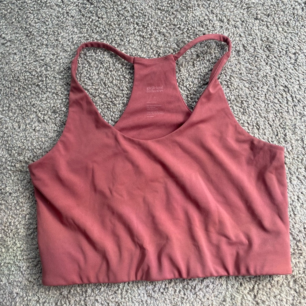 girlfriend collective Fig FLOAT Cleo Bra- size L